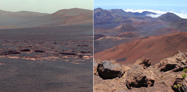 Марс и Гавайи. Фото nasa.gov, dni.ru