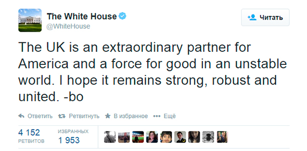 : twitter.com/WhiteHouse