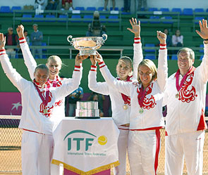 Женская сборная России по теннису. Фото: www.fedcup.com