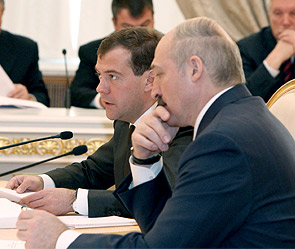 Дмитрий Медведев и Александр Лукашенко. Фото: ИТАР-ТАСС