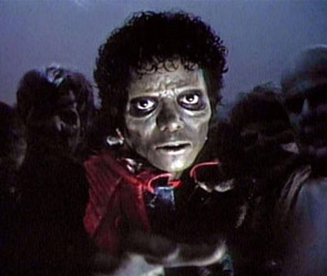 Кадр из клипа "thriller". Изображение: walyou.com