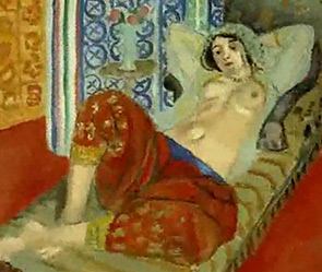 Фрагмент картины Анри Матисса "Одалиска в красных шароварах". Фото: youtube.com