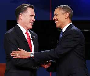 Митт Ромни и Барак Обама. Фото: Getty Images/Fotobank.ru