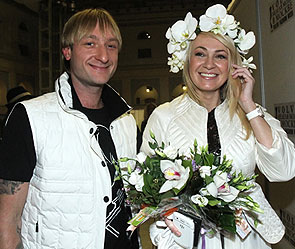 Евгений Плющенко и Яна Рудковская. Фото: ИТАР-ТАСС