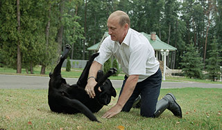 путин и собака