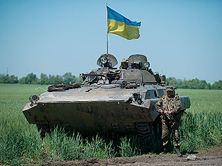 Aрмия начала танковую атаку на Славянск