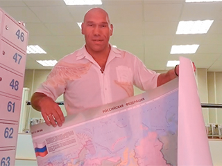 Николай Валуев отправил Псаки карту России 