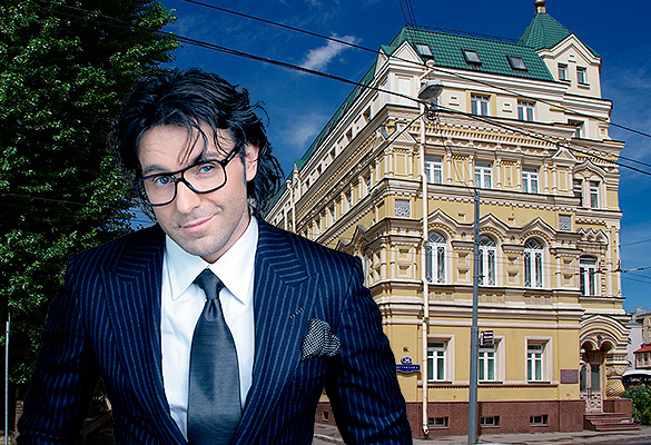 Андрей Малахов и дома на Остоженке. Фото: dni.ru