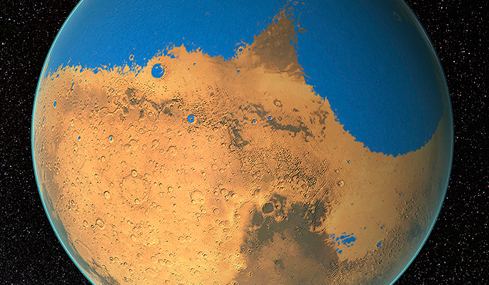 Открыта тайна появления воды на Марсе