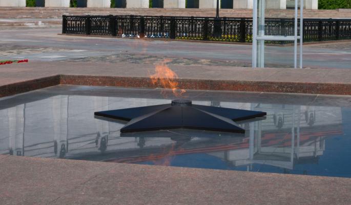 На Вечном огне в Петербурге пожарили шашлык 