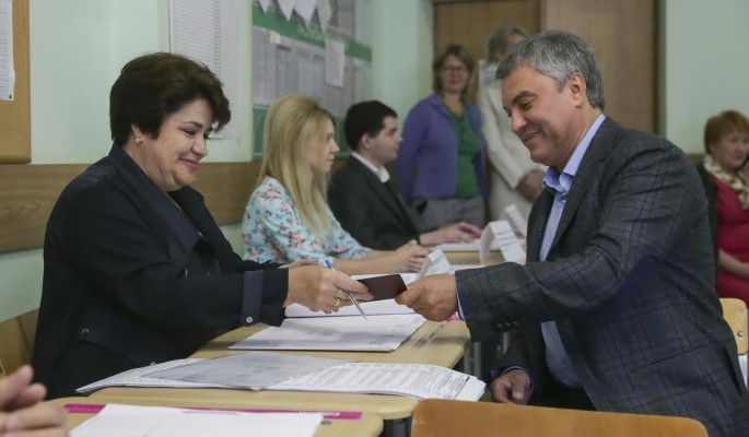 Володин проголосовал на выборах в Москве