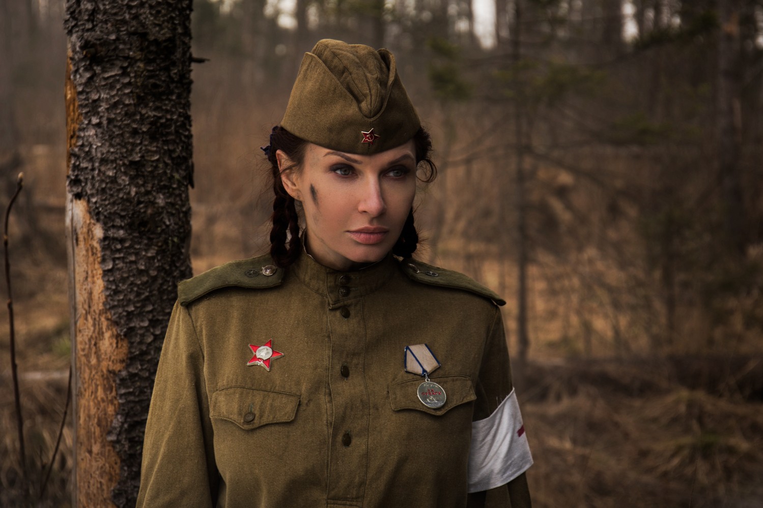 Анна Хилькевич в военной форме