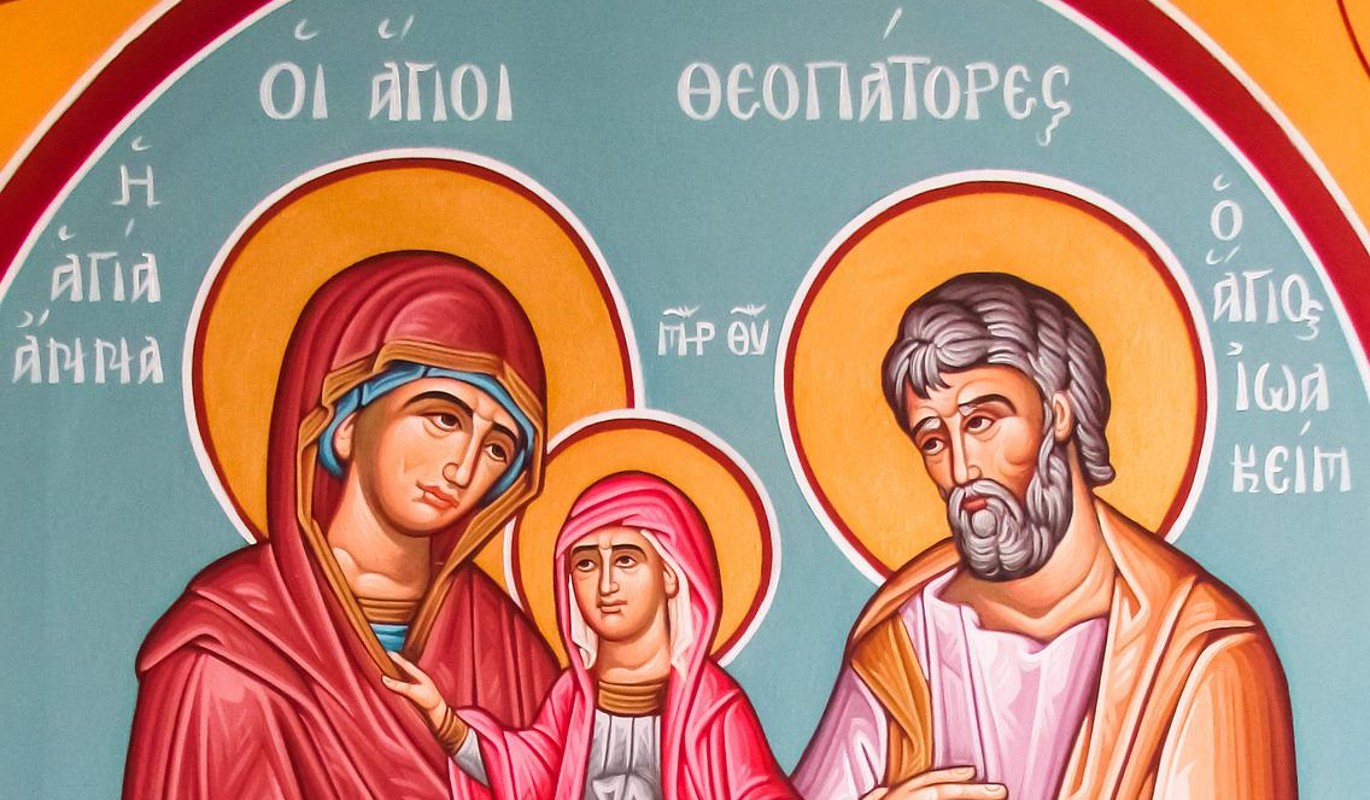Икона Иоаким и Анна с Богородицей