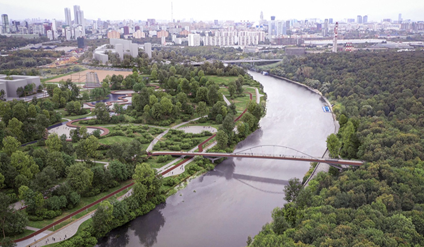 Мневниковскую пойму с районом Филевский Парк свяжет арочный мост