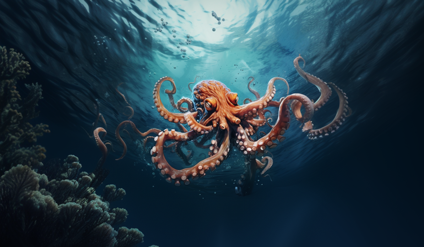 Кокосовые осьминоги устроили дуэль – видео