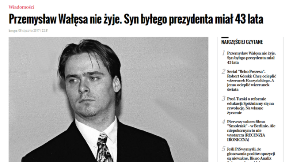 Пшемыслав Валенса. Фото: WYBORCZA.PL