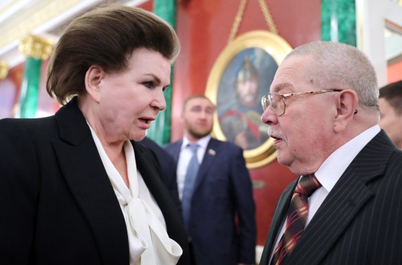 Валентина Терешкова и Евгений Хорошевцев. Фото: Михаил Климентьев/ТАСС