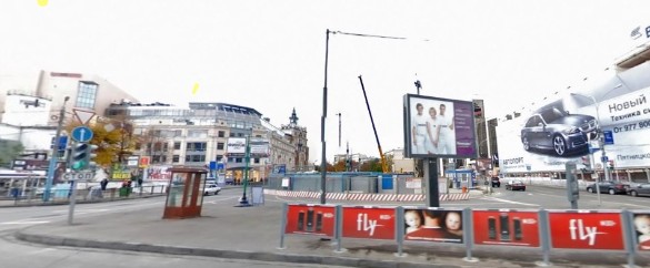 Площадь Мясницкие ворота до реконструкции. Фото: Yandex.ru/maps