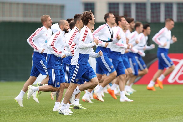 Тренировка сборной России. Фото: rfs.ru