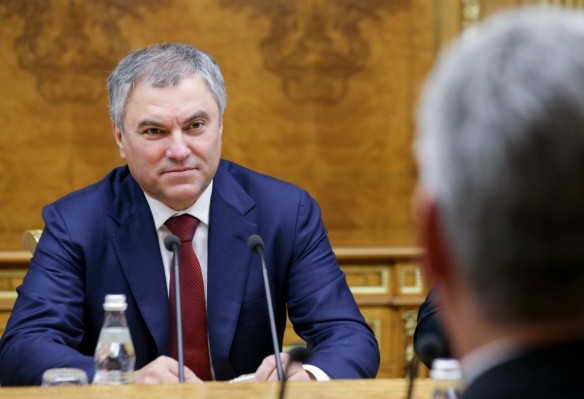 Вячеслав Володин. Фото: twitter.com/dumagovru