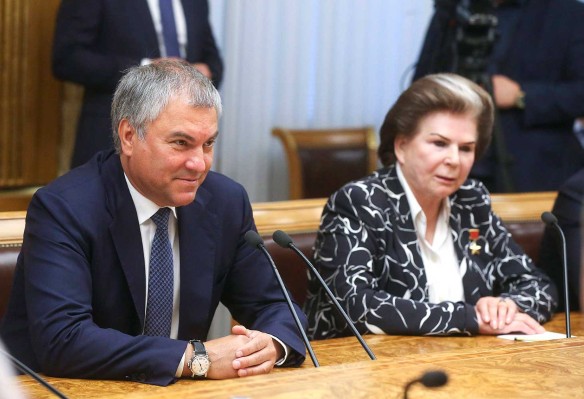 Вячеслав Володин и Валентина Терешкова. Фото: duma.gov.ru