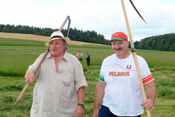 Жерар Депардье и Александр Лукашенко. Фото: president.gov.by