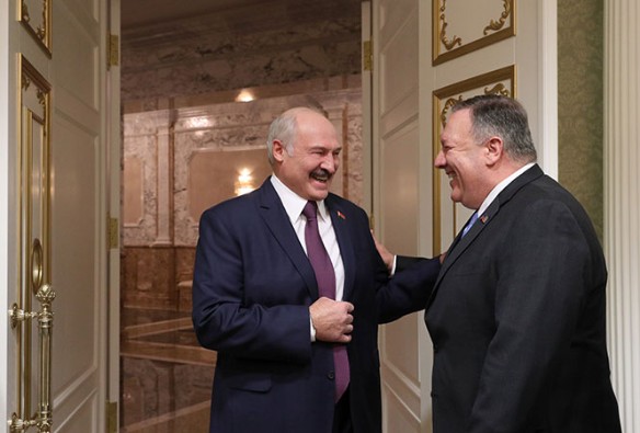 Александр Лукашенко и Майк Помпео. Фото: president.gov.by