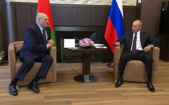 Александр Лукашенко и Владимир Путин. Фото: Пресс-служба президента РФ/ТАСС