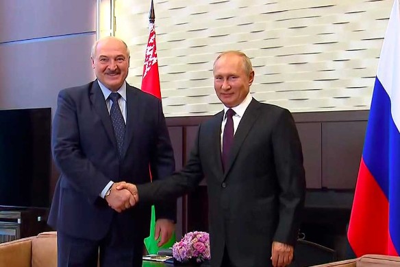 Владимир Путин и Александр Лукашенко. Фото: Kremlin Pool/via Globallookpress.com/www.globallookpress.com