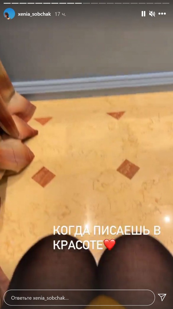 Фото: instagram.com/stories/xenia_sobchak/