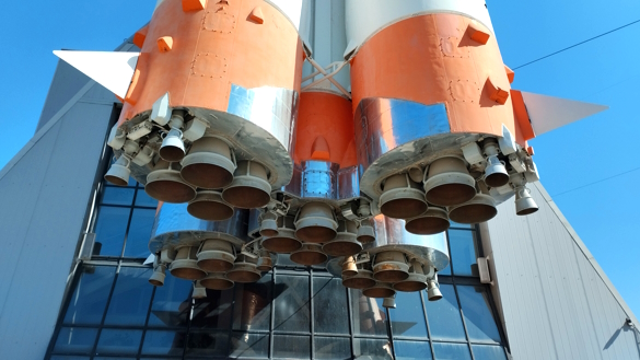 Хвост ракеты-носителя "Союз". Фото: Екатерина Ежова