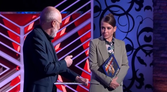 Александр Гордон и Юлия Барановская. Фото: программа "Мужское / Женское" на Первом канале