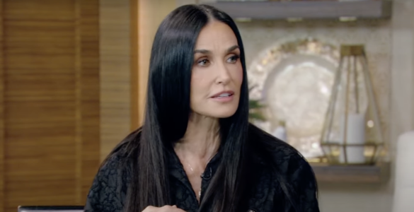 Деми Мур. Фото: Youtube /@LiveKellyandMark