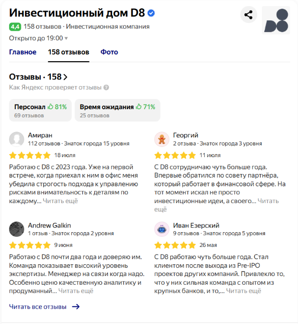 Фото: Инвестиционный дом D8