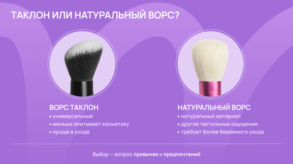 Кисти CHICNIE из синтетического таклона и натурального ворса козы