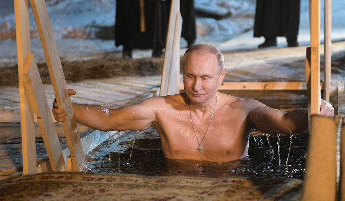 Крещенские купания Путина довели украинцев до истерики