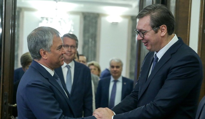 Володин: Отношения с Сербией основаны на дружбе и взаимопомощи