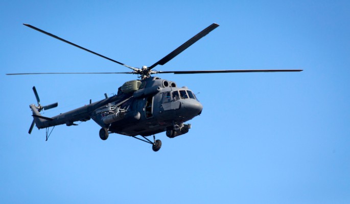Жесткая посадка вертолета в Ленобласти попала на видео