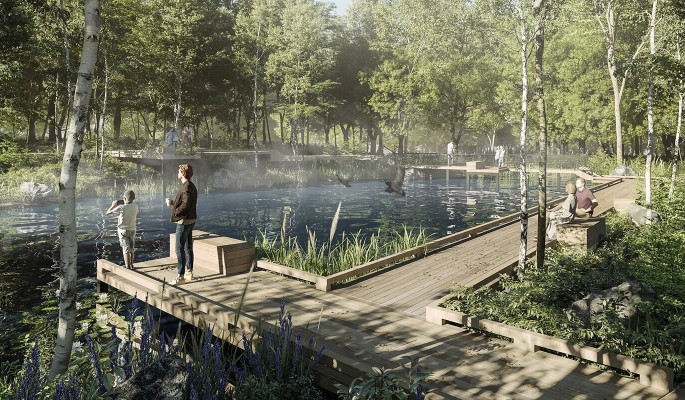 Зона отдыха и экоплощадь появятся в будущем парке "Яуза"