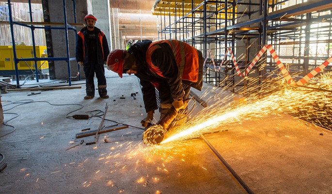 Строительство конструкций станции Новаторская Троицкой линии метро подходит к концу