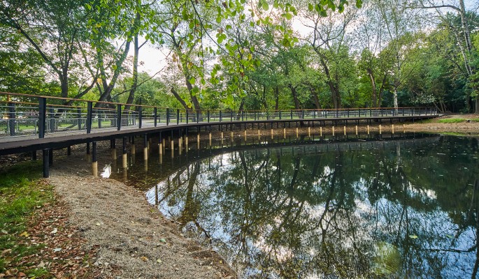 В московском парке Кусково привели в порядок Локасинский пруд