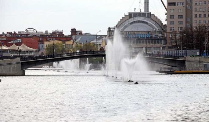 В Замоскворечье начался ремонт комплекса плавающих фонтанов 