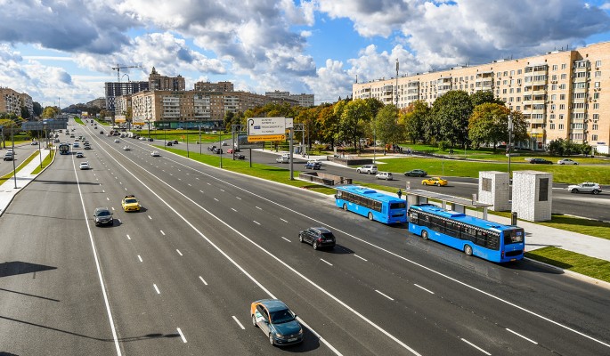 Собянин объявил о завершении благоустройства еще одного участка Ленинского проспекта