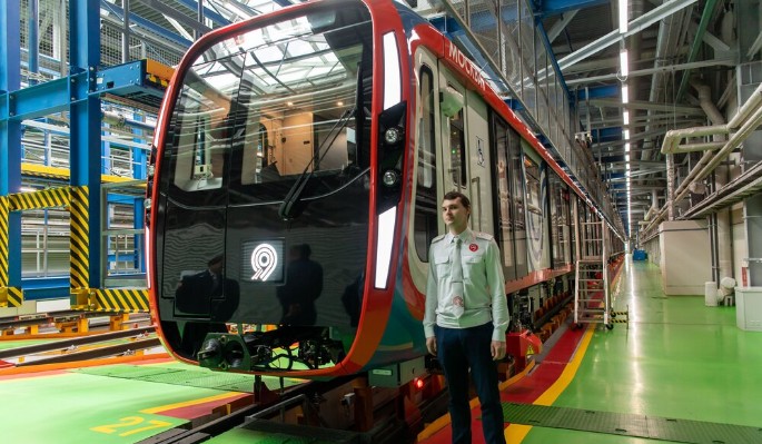 Для большого метрокольца поставили 48 новых вагонов "Москва-2020"