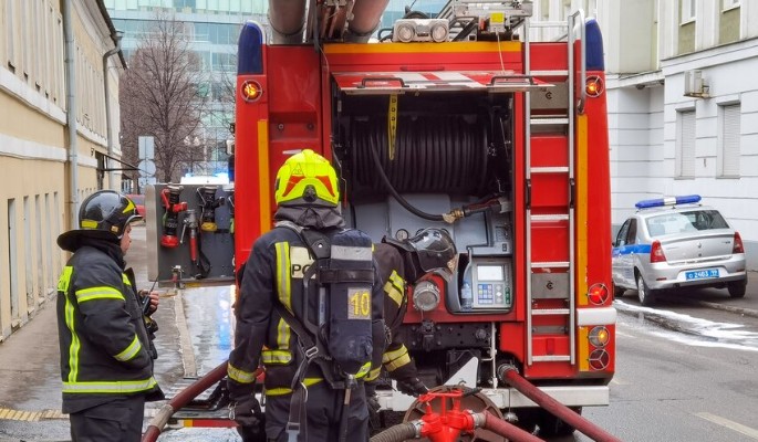 В жилом доме в центре Москвы ликвидировано открытое горение