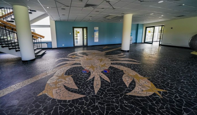 В Московском дворце пионеров восстановили мозаичный пол