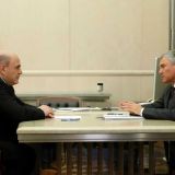 Володин и Мишустин обсудили отчет правительства в Думе