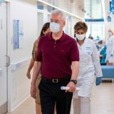 Собянин осмотрел ход реконструкции поликлиник в Марьине