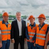 Собянин открыл первую очередь развязки на пересечении МКАД с Осташковским шоссе