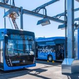 Собянин открыл новый электробусный парк в Митине